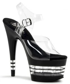 Pleaser Direct Adore 708LN Black Platform High Heels