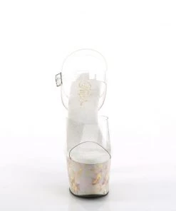 Pleaser ADORE 708MB Gold Vegan 7" - 7 1/2" Heel