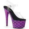 Pleaser ADORE 708MSLG Purple Vegan 7" - 7 1/2" Heel