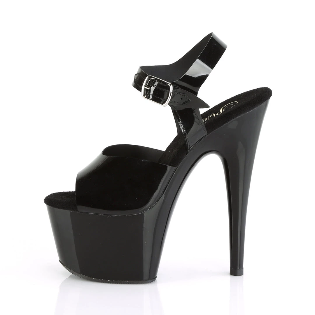 Pleaser Direct Larger Size Shoes Adore 708 Black TPU Vegan Platform Heels 3 Pleaser Direct Larger Size Shoes Adore 708 Black TPU Vegan Platform Heels