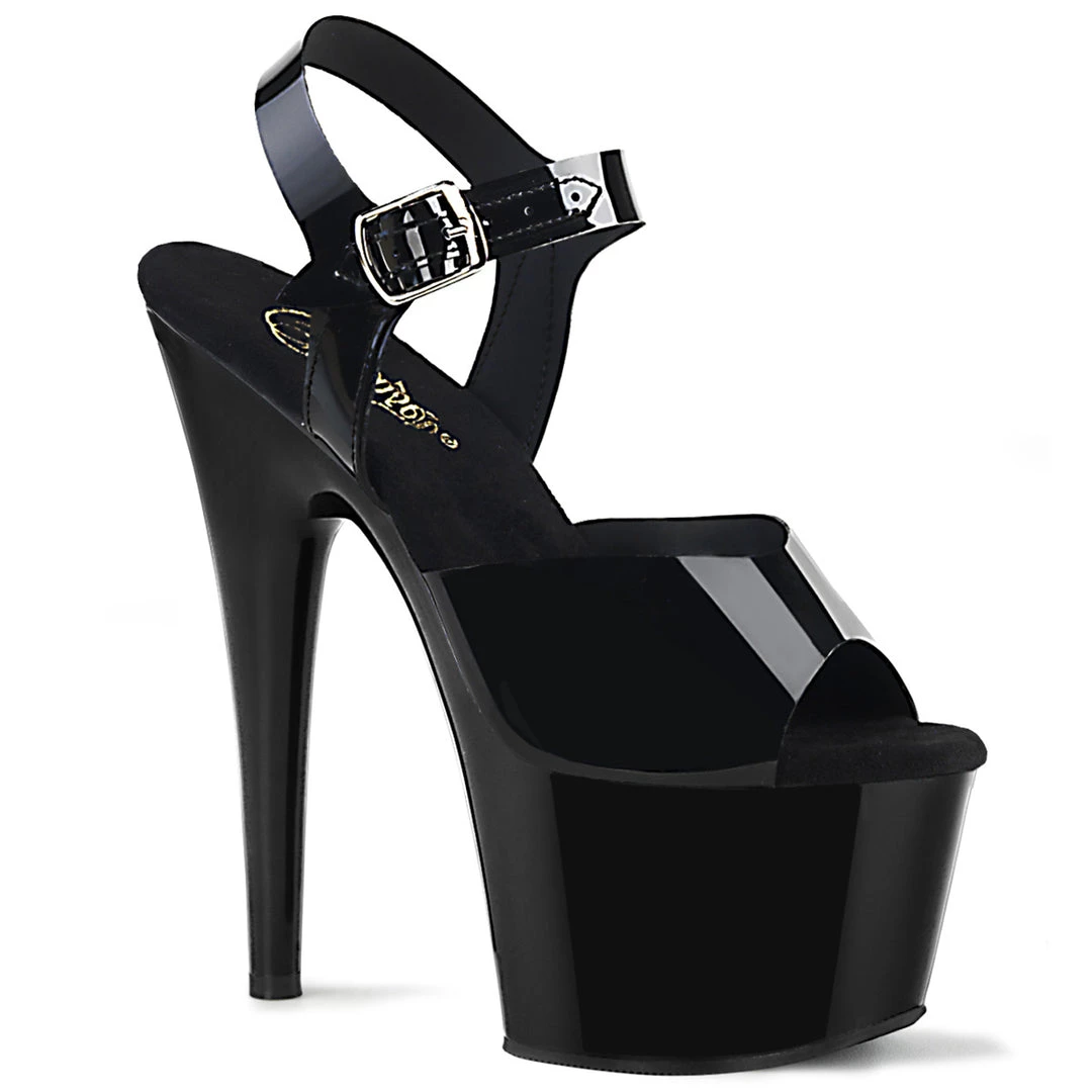 Pleaser Direct Larger Size Shoes Adore 708 Black TPU Vegan Platform Heels 1 Pleaser Direct Larger Size Shoes Adore 708 Black TPU Vegan Platform Heels