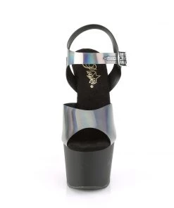 Pleaser Direct Adore 708NCK Black With Oil Slick Print Platform Platform Shoes