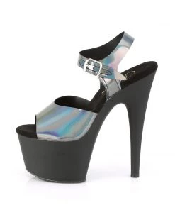 Pleaser Direct Adore 708NCK Black With Oil Slick Print Platform Platform Shoes 7 Pleaser Direct Adore 708NCK Black With Oil Slick Print Platform Platform Shoes