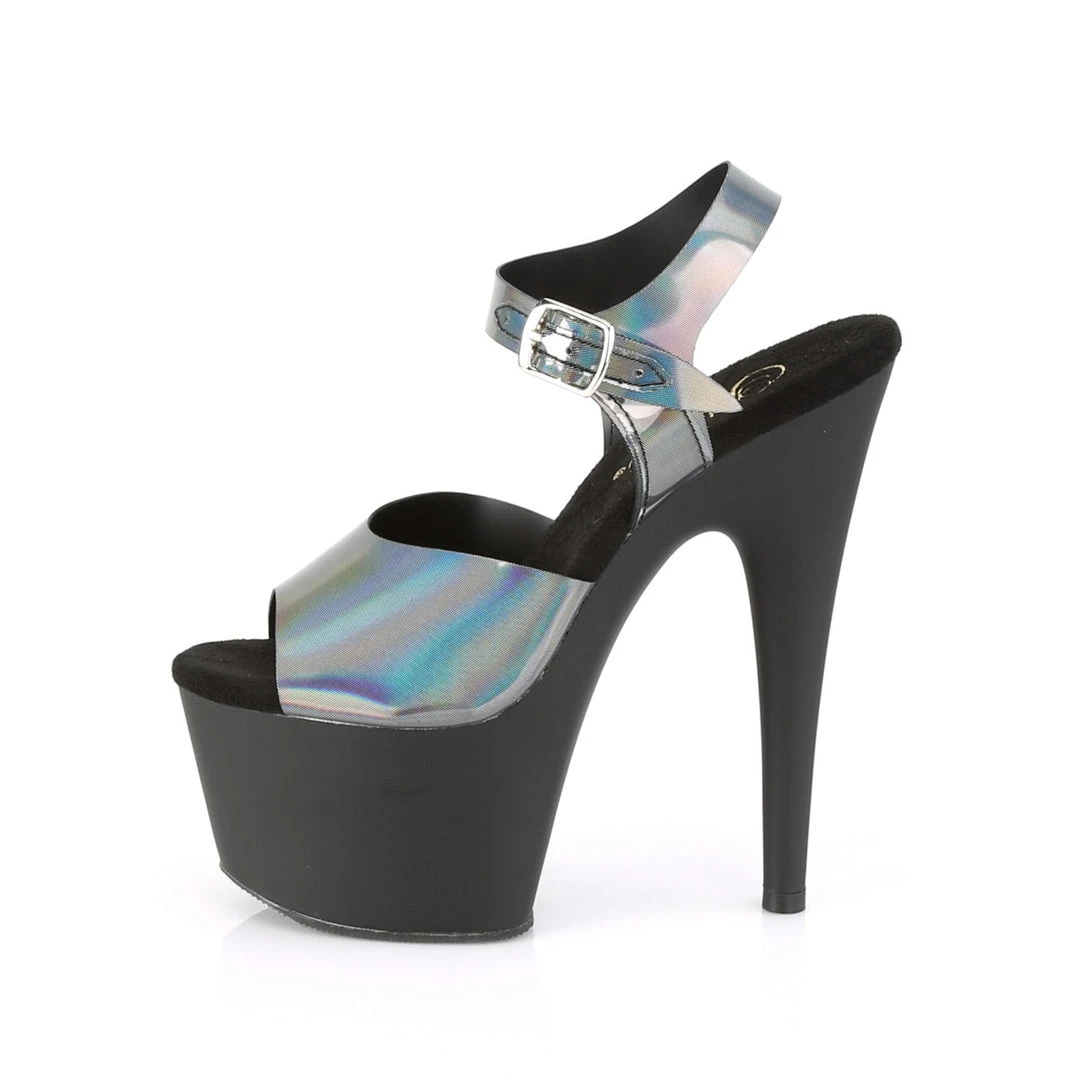 Pleaser Direct Adore 708NCK Black With Oil Slick Print Platform Platform Shoes 3 Pleaser Direct Adore 708NCK Black With Oil Slick Print Platform Platform Shoes