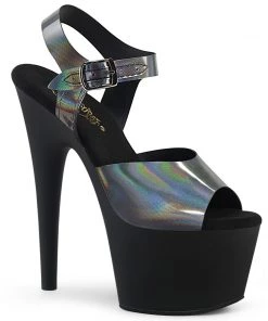 Pleaser Direct Adore 708NCK Black With Oil Slick Print Platform Platform Shoes