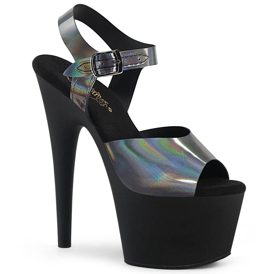 Pleaser Direct Adore 708NCK Black With Oil Slick Print Platform Platform Shoes 1 Pleaser Direct Adore 708NCK Black With Oil Slick Print Platform Platform Shoes