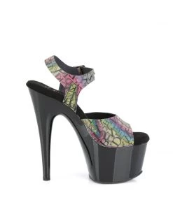 Pleaser New Arrivals ADORE 708N LTP Green / Purple Vegan 7