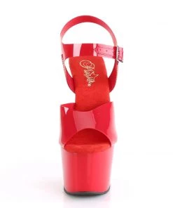 Pleaser Direct Adore 708N Red TPU Vegan Platform Heels Larger Size Shoes