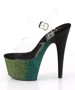 Pleaser Direct Adore 708OMB Emerald Ombre Platforms 7 Pleaser Direct Adore 708OMB Emerald Ombre Platforms