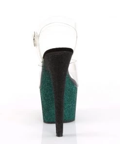 Pleaser Direct Adore 708OMB Emerald Ombre Platforms 8 Pleaser Direct Adore 708OMB Emerald Ombre Platforms