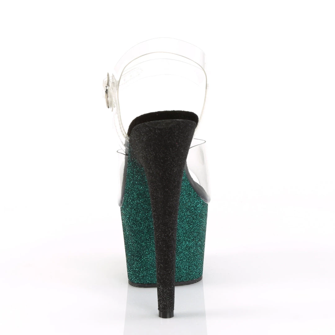 Pleaser Direct Adore 708OMB Emerald Ombre Platforms 4 Pleaser Direct Adore 708OMB Emerald Ombre Platforms