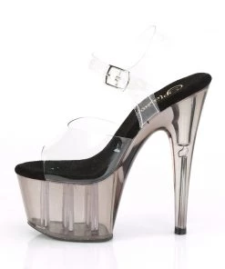 Pleaser Direct Adore 708T Clear Grey Platform