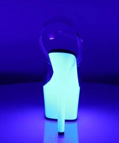 Pleaser Direct Adore 708UV Neon White Platforms 8 Pleaser Direct Adore 708UV Neon White Platforms