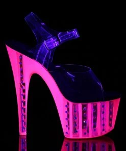 Pleaser Larger Size Shoes ADORE 708VLRS Pink Vegan 7