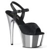 Pleaser ADORE 709 Black Vegan 7" - 7 1/2" Heel