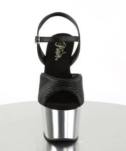 Pleaser ADORE 709 Black Vegan 7" - 7 1/2" Heel