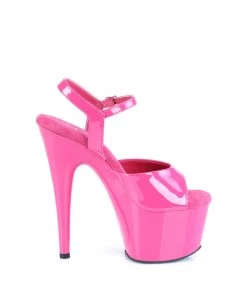 Pleaser Larger Size Shoes ADORE 709 Pink Vegan 7" - 7 1/2" Heel 9 Pleaser Larger Size Shoes ADORE 709 Pink Vegan 7