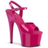 Pleaser Larger Size Shoes ADORE 709 Pink Vegan 7" - 7 1/2" Heel
