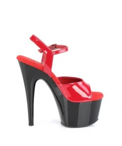 Pleaser ADORE 709 Red / Black Vegan 7