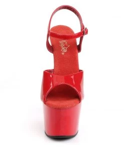 Pleaser Direct Adore 709 Red Patent Platform Heels Larger Size Shoes