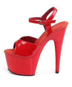 Pleaser Direct Adore 709 Red Patent Platform Heels Larger Size Shoes