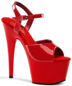 Pleaser Direct Adore 709 Red Patent Platform Heels Larger Size Shoes