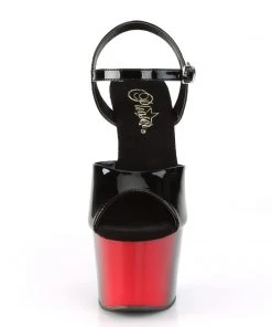 Pleaser Direct Adore 709BR Black And Red Platforms Larger Size Shoes