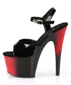 Pleaser Direct Adore 709BR Black And Red Platforms Larger Size Shoes