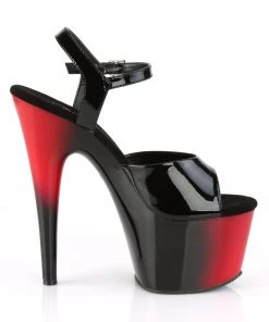 Pleaser Direct Adore 709BR Black And Red Platforms Larger Size Shoes