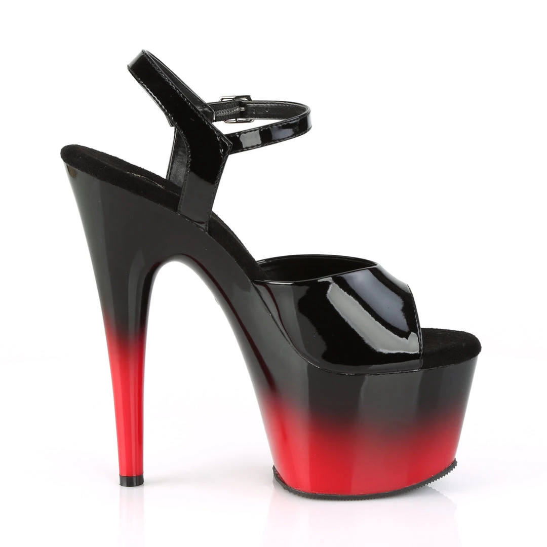 Pleaser Direct Larger Size Shoes Adore 709BR-H Black And Red Platforms 5 Pleaser Direct Larger Size Shoes Adore 709BR-H Black And Red Platforms