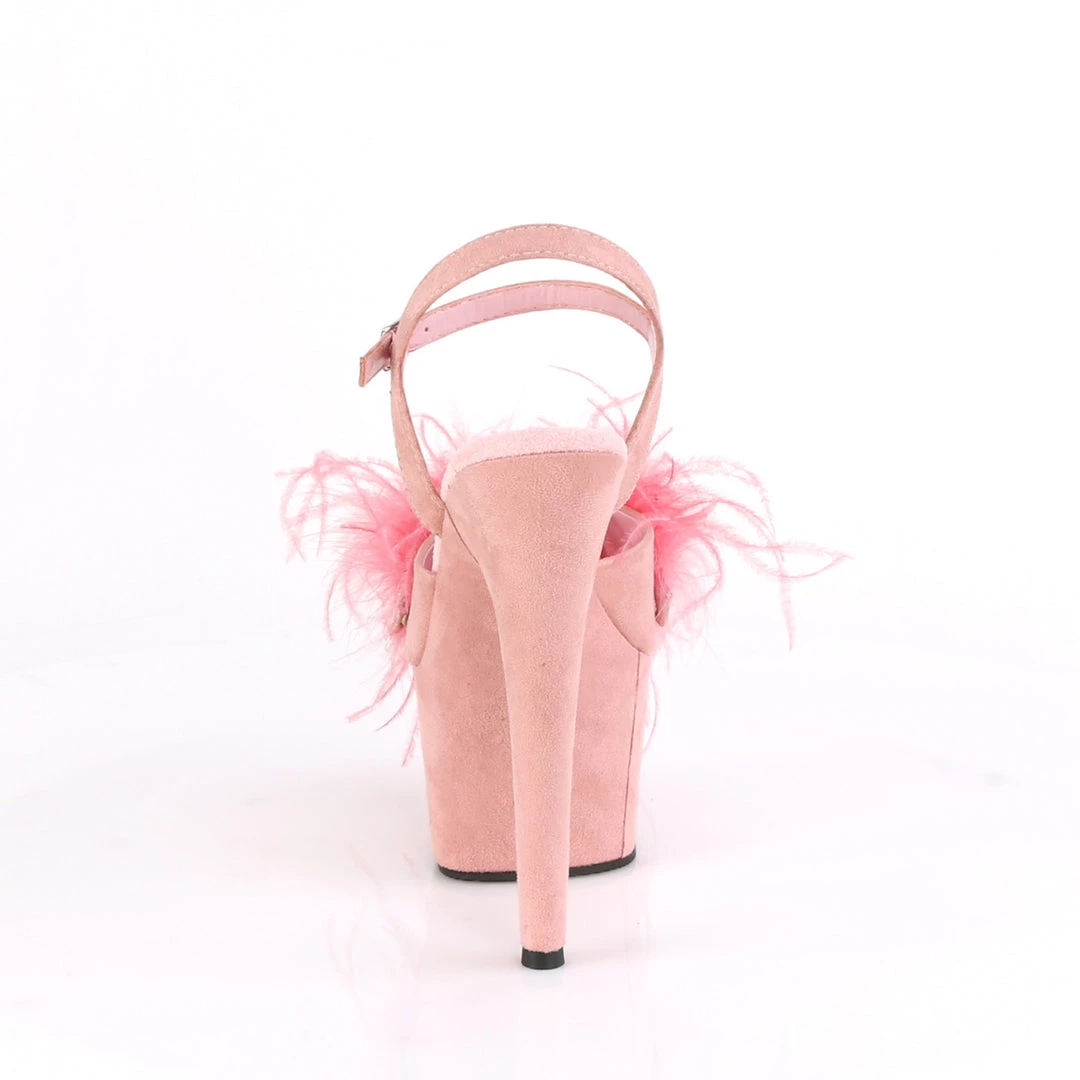 Pleaser Direct Adore 709F Pink Marabou Feather Platform Heels 4 Pleaser Direct Adore 709F Pink Marabou Feather Platform Heels