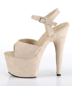Pleaser Direct Adore 709FS Beige Faux Suede Platforms Platform Shoes 7 Pleaser Direct Adore 709FS Beige Faux Suede Platforms Platform Shoes