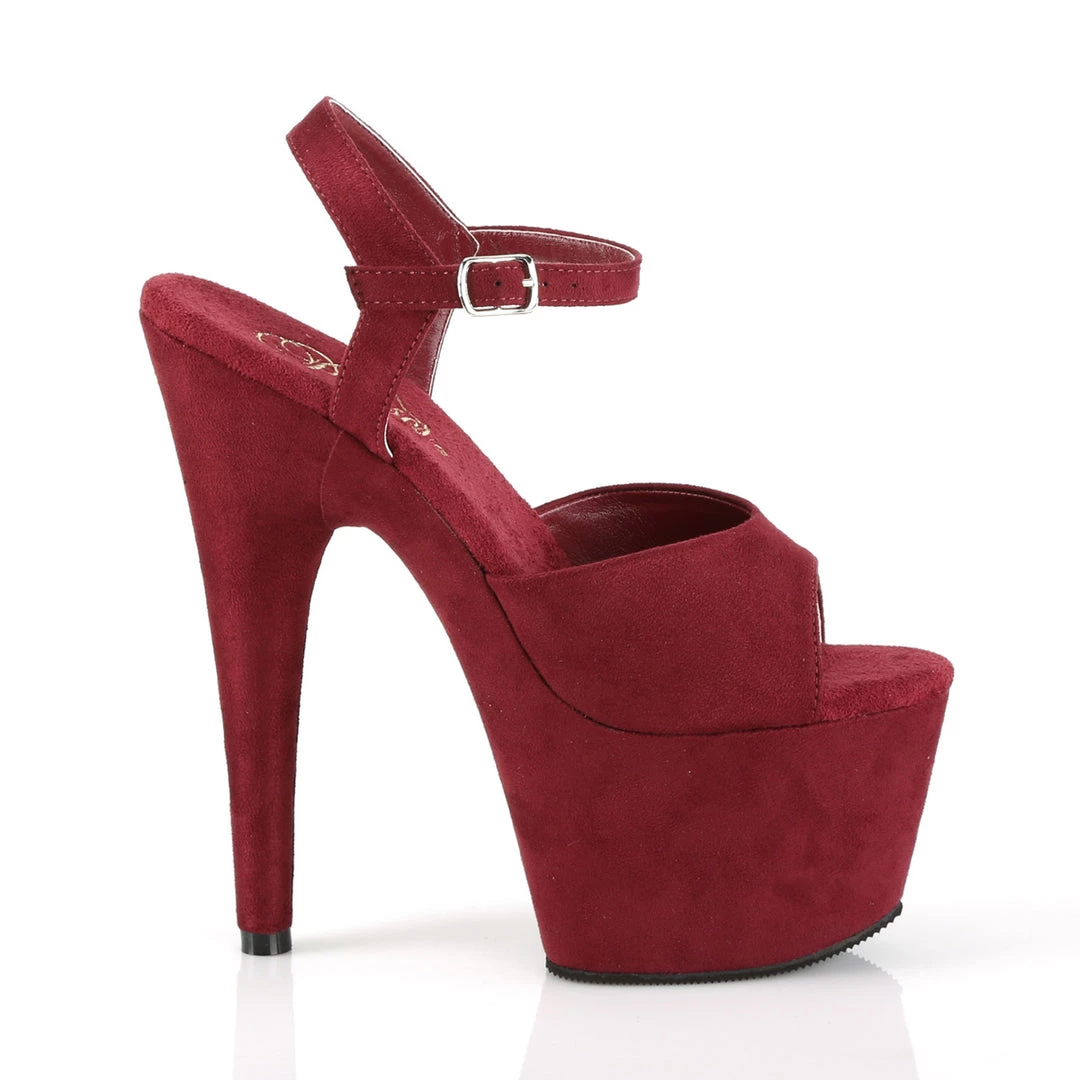 Pleaser Direct Adore 709FS Burgundy Faux Suede Vegan Platform Heels Platform Shoes 5 Pleaser Direct Adore 709FS Burgundy Faux Suede Vegan Platform Heels Platform Shoes