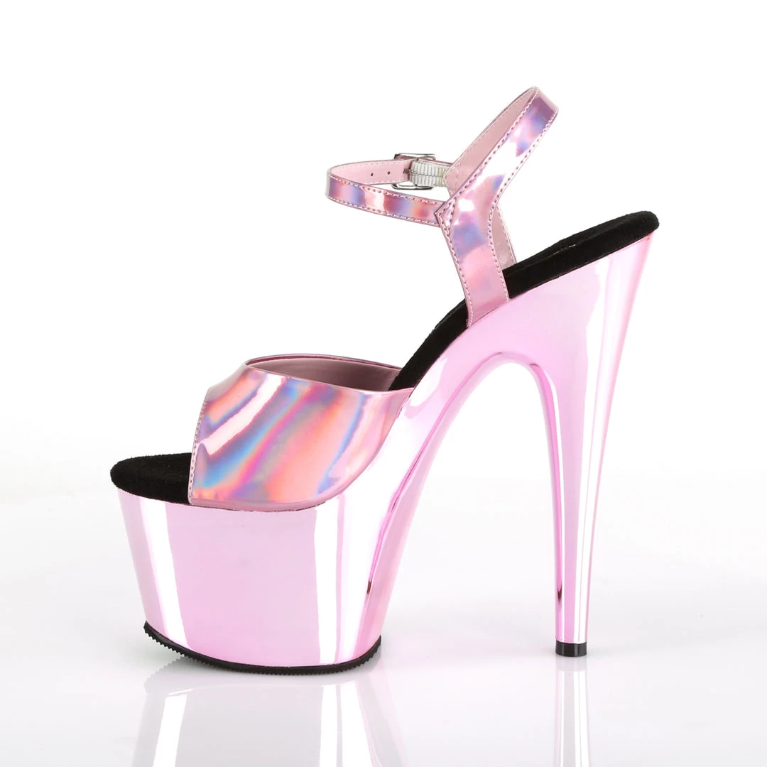Pleaser Direct Larger Size Shoes Adore 709HGCH Pink Hologram And Chrome Platforms 3 Pleaser Direct Larger Size Shoes Adore 709HGCH Pink Hologram And Chrome Platforms