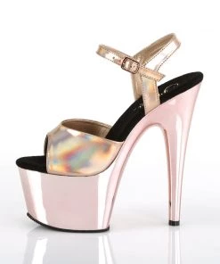 Pleaser Direct Larger Size Shoes Adore 709HGCH Rose Gold Hologram And Chrome Platforms 7 Pleaser Direct Larger Size Shoes Adore 709HGCH Rose Gold Hologram And Chrome Platforms