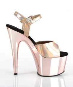 Pleaser Direct Larger Size Shoes Adore 709HGCH Rose Gold Hologram And Chrome Platforms 9 Pleaser Direct Larger Size Shoes Adore 709HGCH Rose Gold Hologram And Chrome Platforms