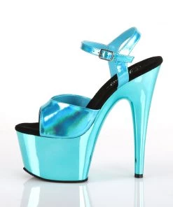 Pleaser Direct Adore 709HGCH Teal Hologram And Chrome Platforms Larger Size Shoes 7 Pleaser Direct Adore 709HGCH Teal Hologram And Chrome Platforms Larger Size Shoes