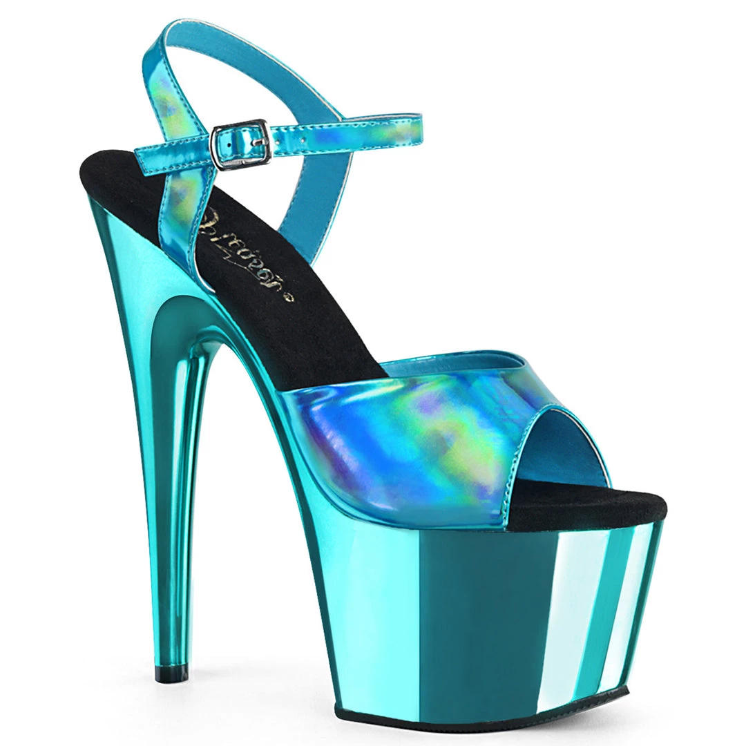 Pleaser Direct Adore 709HGCH Teal Hologram And Chrome Platforms Larger Size Shoes 1 Pleaser Direct Adore 709HGCH Teal Hologram And Chrome Platforms Larger Size Shoes