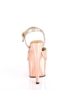 Pleaser ADORE 709HM Rose Gold Vegan 7" - 7 1/2" Heel Larger Size Shoes 8 Pleaser ADORE 709HM Rose Gold Vegan 7