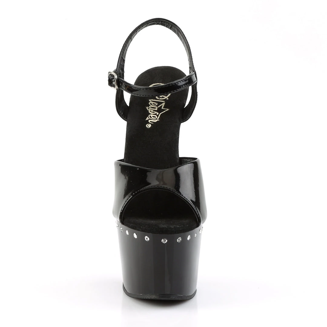 Pleaser Direct Larger Size Shoes Adore 709LS Black With Rhinestone Platform 2 Pleaser Direct Larger Size Shoes Adore 709LS Black With Rhinestone Platform