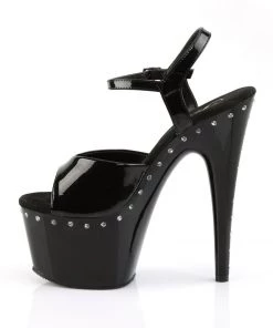 Pleaser Direct Larger Size Shoes Adore 709LS Black With Rhinestone Platform 7 Pleaser Direct Larger Size Shoes Adore 709LS Black With Rhinestone Platform