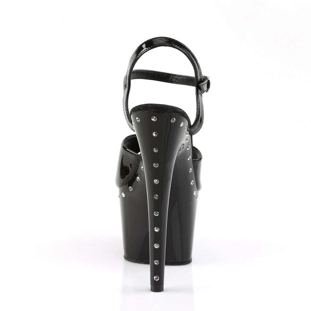 Pleaser Direct Larger Size Shoes Adore 709LS Black With Rhinestone Platform 4 Pleaser Direct Larger Size Shoes Adore 709LS Black With Rhinestone Platform