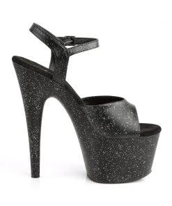 Pleaser Direct Adore 709MMG Black Glitter Platforms 9 Pleaser Direct Adore 709MMG Black Glitter Platforms
