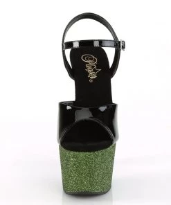 Pleaser ADORE 709OMBRE Black / Green Vegan 7" - 7 1/2" Heel