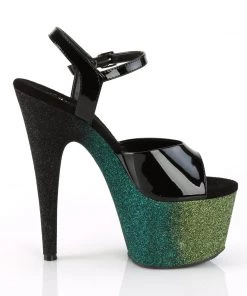 Pleaser ADORE 709OMBRE Black / Green Vegan 7