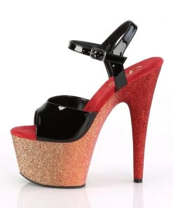 Pleaser ADORE 709OMBRE Black / Rose Gold Vegan 7