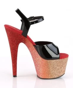 Pleaser ADORE 709OMBRE Black / Rose Gold Vegan 7