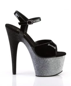 Pleaser Direct Larger Size Shoes Adore 709Ombre Silver Glitter Platforms 9 Pleaser Direct Larger Size Shoes Adore 709Ombre Silver Glitter Platforms
