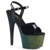 Pleaser ADORE 709OMBRE Black / Green Vegan 7" - 7 1/2" Heel