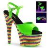 Pleaser ADORE 709RBS Neon Green 7" - 7 1/2" Heel New Arrivals